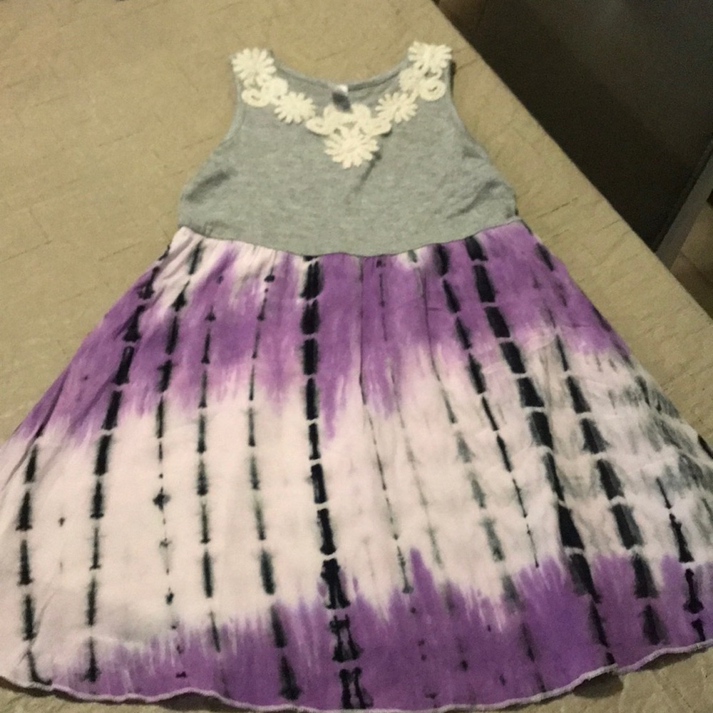 Pink Elephant girls tie dye dress. Size 4T.